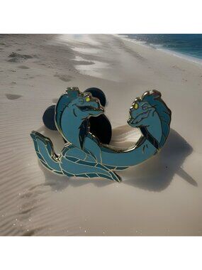 Disney Pin The Little Mermaid Flotsam & Jetsam Ariel Map Pin 34704 DLR GWP Eel
